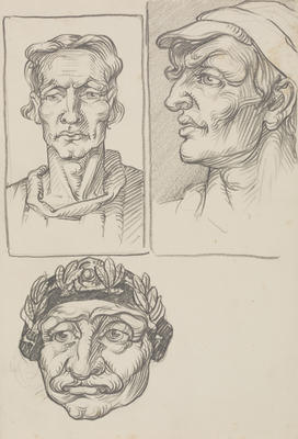 Vivian Smith; Untitled (Three head studies); Unknown; 1988/27/233