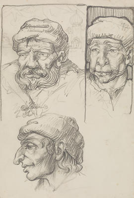 Vivian Smith; Untitled (Three head studies); Unknown; 1988/27/234
