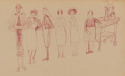 Joan Grehan; Untitled (row of figures); 2014/1/124