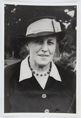 Unknown; Portrait of Edith Collier in later years; Circa 1960; A2015/1/58
