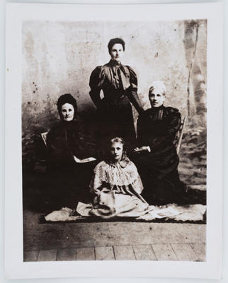 Unknown; Studio portrait of Edith Collier, her mother and two grandmothers; Unknown; A2015/1/66
