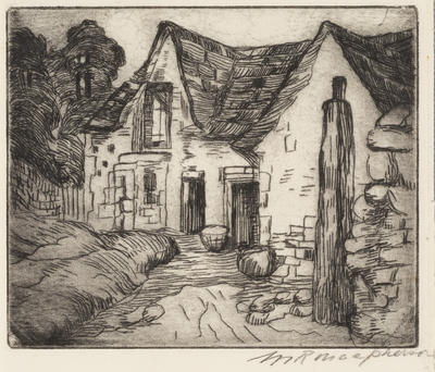 Margaret Preston; Bake House, Bibury; 1916; 4/11