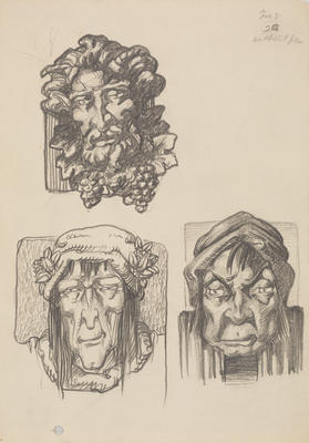Vivian Smith; Untitled (Three head studies); Unknown; 1988/27/339