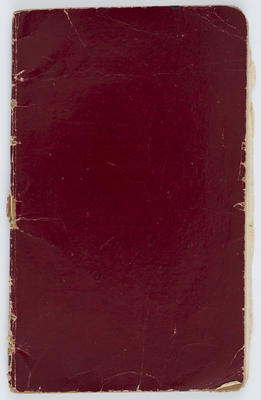 Ledger notebook with entries by Edith Collier