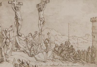 Bernadino Poccetti; Jesus Christ crucified between two Thieves; 17th Century; 1922/1/25