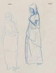 Untitled (Two standing female figure studies)