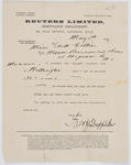Remittance from Reuters Ltd to Edith Collier